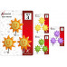 SET 3 GANCI ADESIVI FIORI/SOLE COLOR 1167 (24pz)